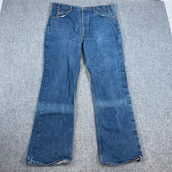 Vintage Levis Orange Tab Bootcut Jeans Mens 38x31 Fits 36x30 80s 20517-0217 USA